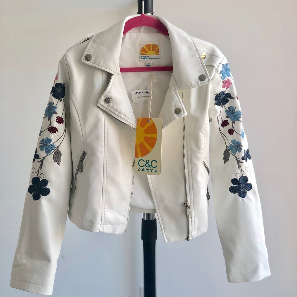 C&C California Leather Jacket - Girls Size 10